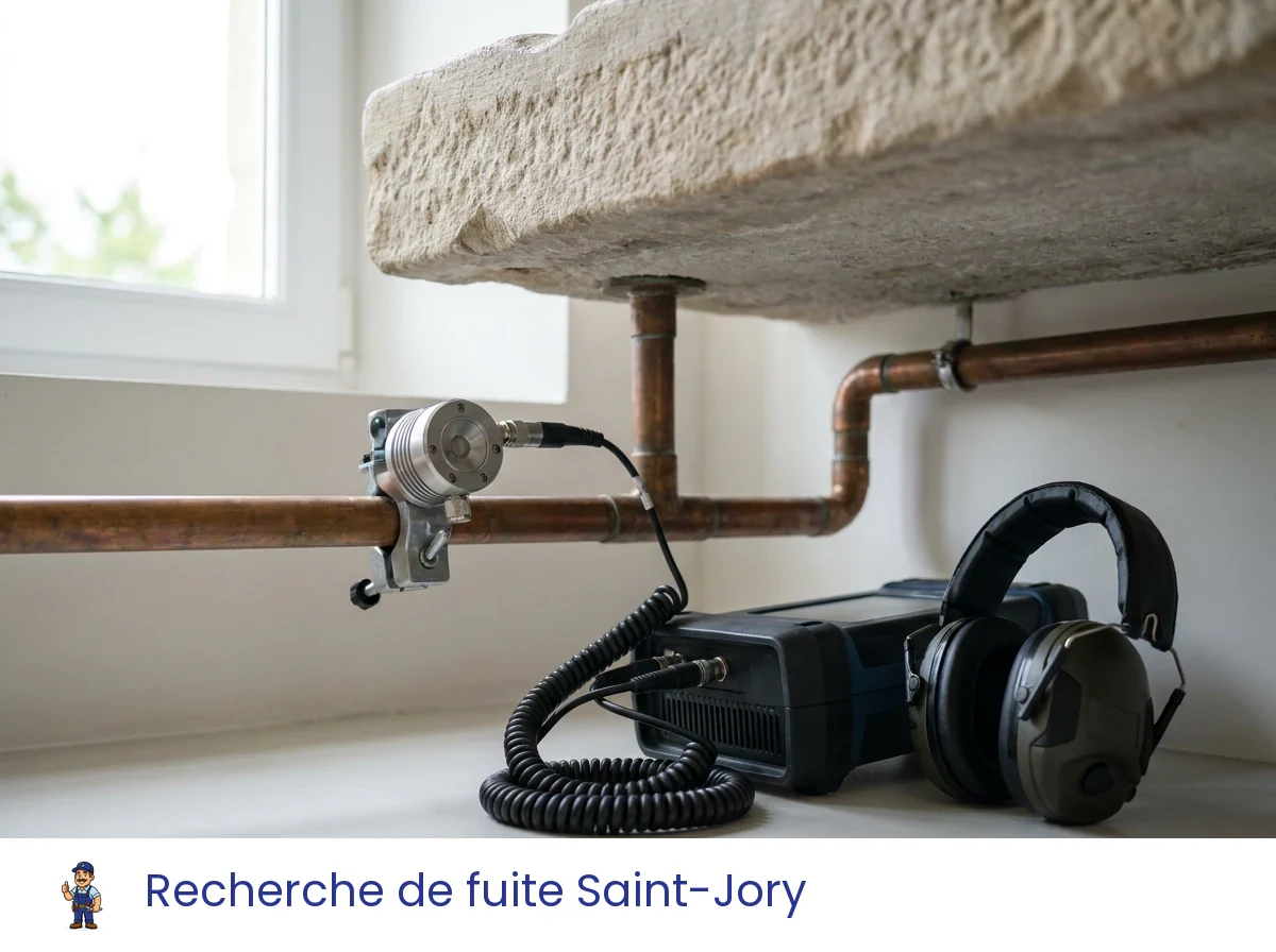 Recherche de fuite à Saint-Jory