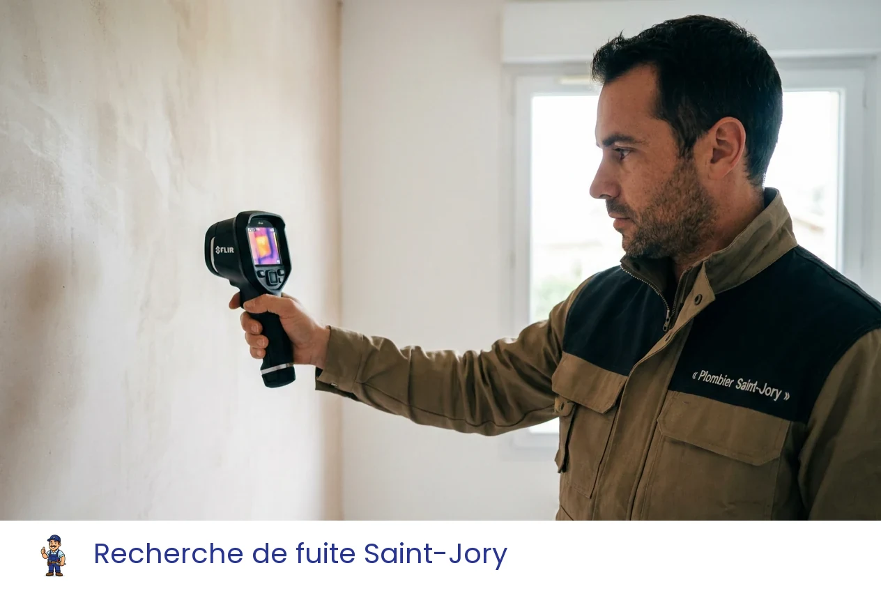 Recherche de fuite à Saint-Jory