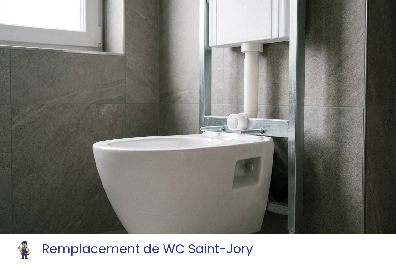 Remplacement de WC à Saint-Jory