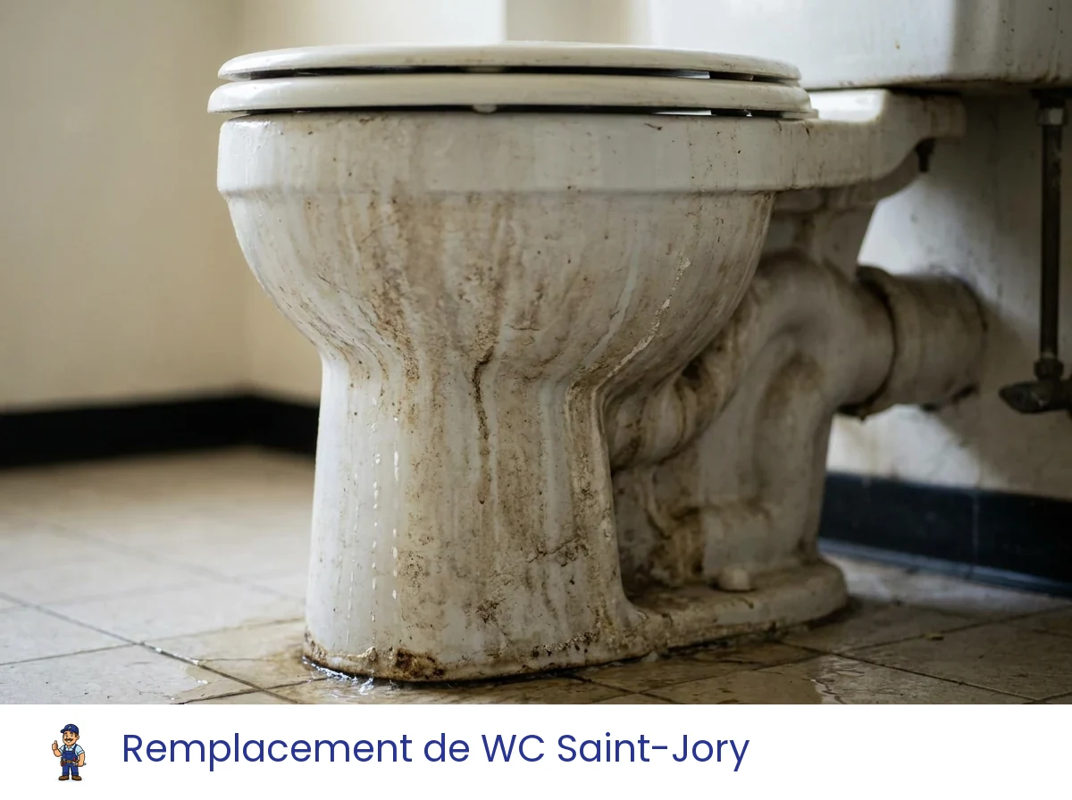 Remplacement de WC à Saint-Jory