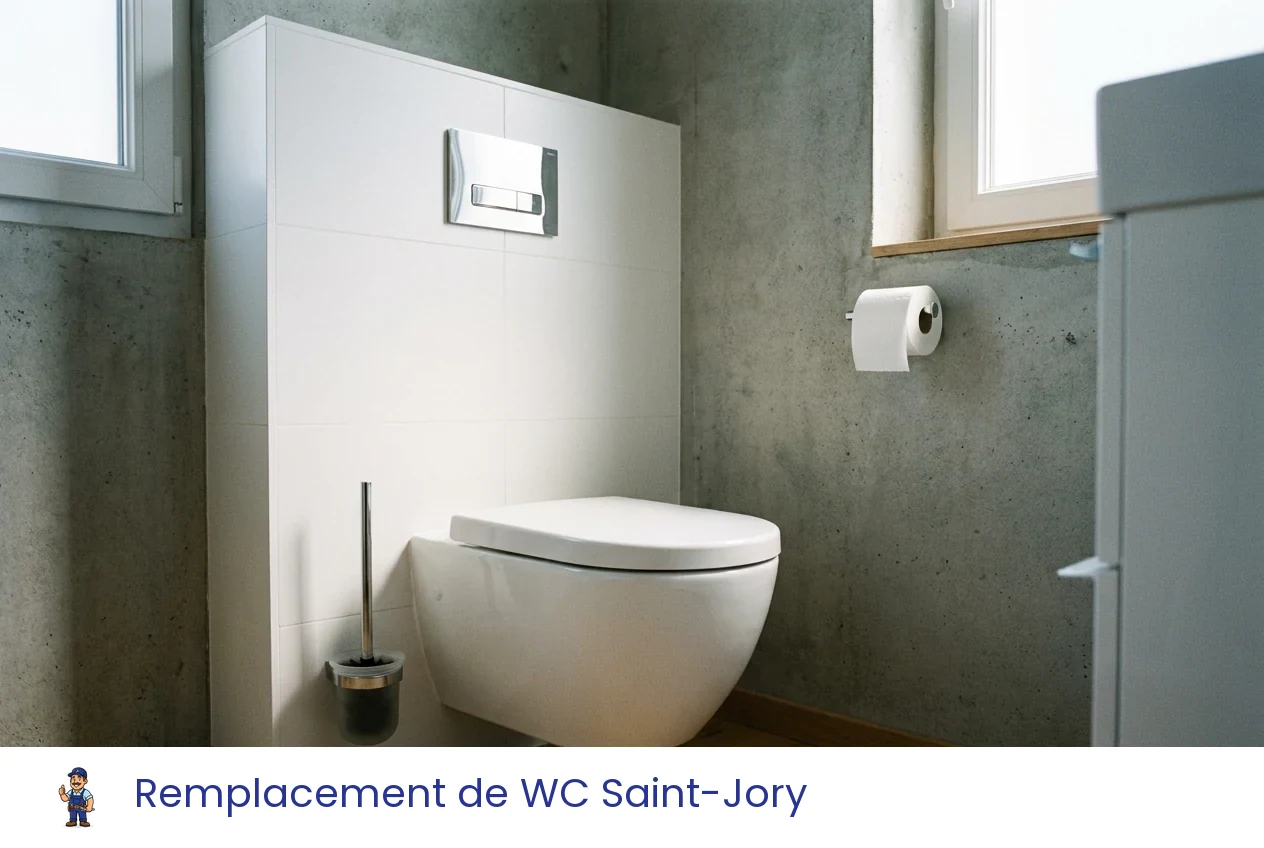 Remplacement de WC à Saint-Jory