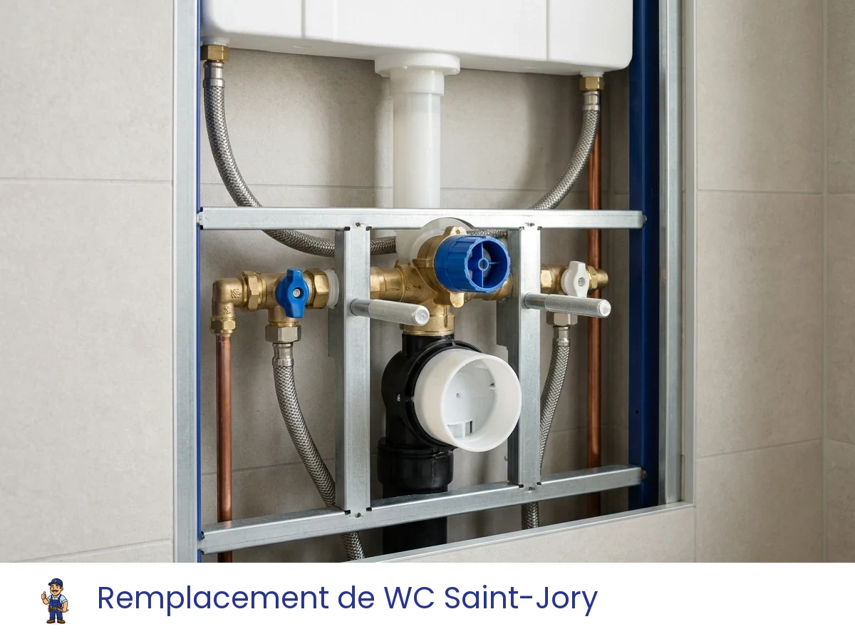 Remplacement de WC à Saint-Jory